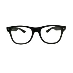 Nerd bril zonder sterkte - zwart