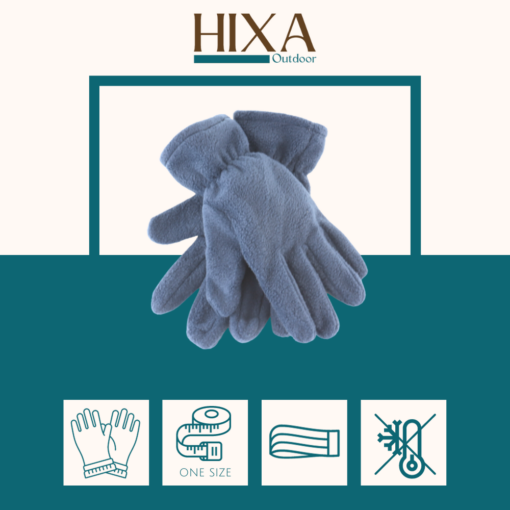 HIXA Fleece Handschoenen Donkerblauw