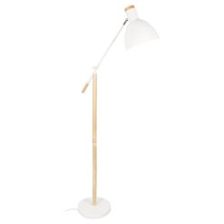 Grundig Vloerlamp Elegant 145 cm Wit Blanke Hout 1_voorkant