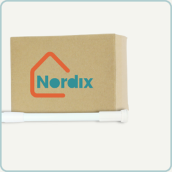 Nordix Douchestang Uitschuifbaar Wit 140-260 cm Aluminium Badkamer Accessoires