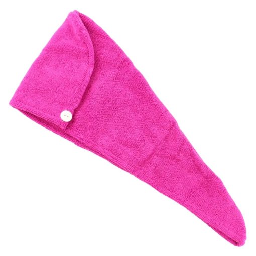 Haarhanddoek roze microvezel detail