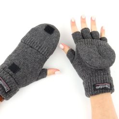Handschoenen zonder vingers grijs