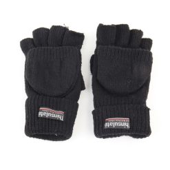 Handschoenen zonder vingers zwart vooraanzicht