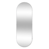MISOU Spiegel Passpiegel Zwart Ovaal Hangend 112x30cm Glas Spiegels