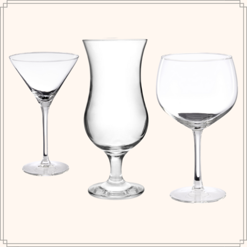 OTIX Cocktail Glazen Gin Martini Pina Colada Set van 12