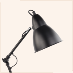 MISOU Bureaulamp Zwart Verstelbaar Metaal Retro 25x15x62cm