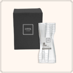 OTIX Plastic Champagne Glazen Wegwerp 12 stuks 150ml Transparant Kunststof