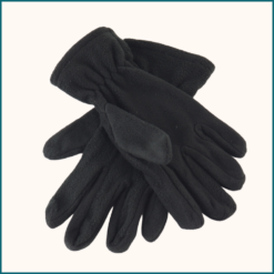 HIXA Fleece Handschoenen Zwart Heren Dames