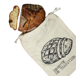 OTIX Herbruikbare Broodzak voor Zelfgebakken Brood Katoen Beige 36x26cm