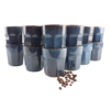 OTIX Koffie Kopjes zonder Oor Cappuccino Mokken 12 Stuks 300 ml Koffietassen Aardewerk BLUETT