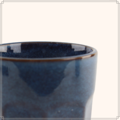 OTIX Koffie Kopjes zonder Oor Cappuccino Mokken 12 Stuks 300 ml Koffietassen Aardewerk BLUETT