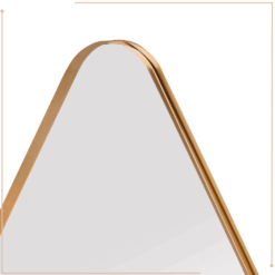 MIRRORS AND MORE MISOU Wandspiegel 100x80cm Grote Organische Spiegel Druppel Badkamer Goude Spiegel metaal BRITTA