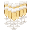 OTIX Kunststof Champagneglazen 12 Stuks Champagne Flute Strand Camping Servies 165ML Glazen OCEANI