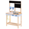 MISOU Kinderkeuken Tuin Buitenkeuken kind Speeltafel Werkbank Speelgoed keuken voor Kinderen Speelkeuken Hout 55x29x90cm BUILDY