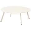 Hesperide Bijzettafel Buiten Tafel 90x35cm Rond Salontafel Staal Buitentafel Tuintafel Grijsbeige SAONA