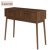 MISOU Sidetable Kaptafel Make up tafel met Lades Haltafel Consoletafel Wandkastje Tafel  Wandtafel Muurtafel Hout LAURON