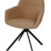 Lifestyle Home Collection Eetkamerstoel Draaistoel Beige Bouclé 59x60x84cm JOHN