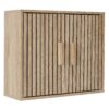 MISOU Wandkast Hangkastje Keukenkastje Badkamerkastje Met Deuren Wandpanelen Design Hout Bruin KLAUS